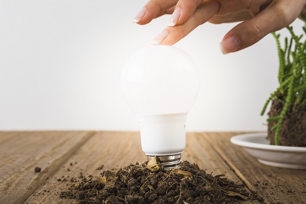 Lampadina LED per un'illuminazione sostenibile.